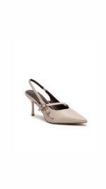 Stiletto Leather Beige